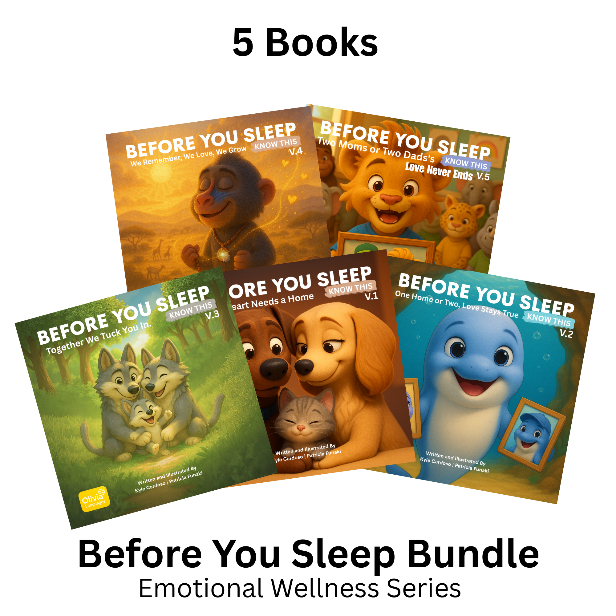 Before You Sleep: Emotional Wellness Series for Kids - 5 Books Bundle