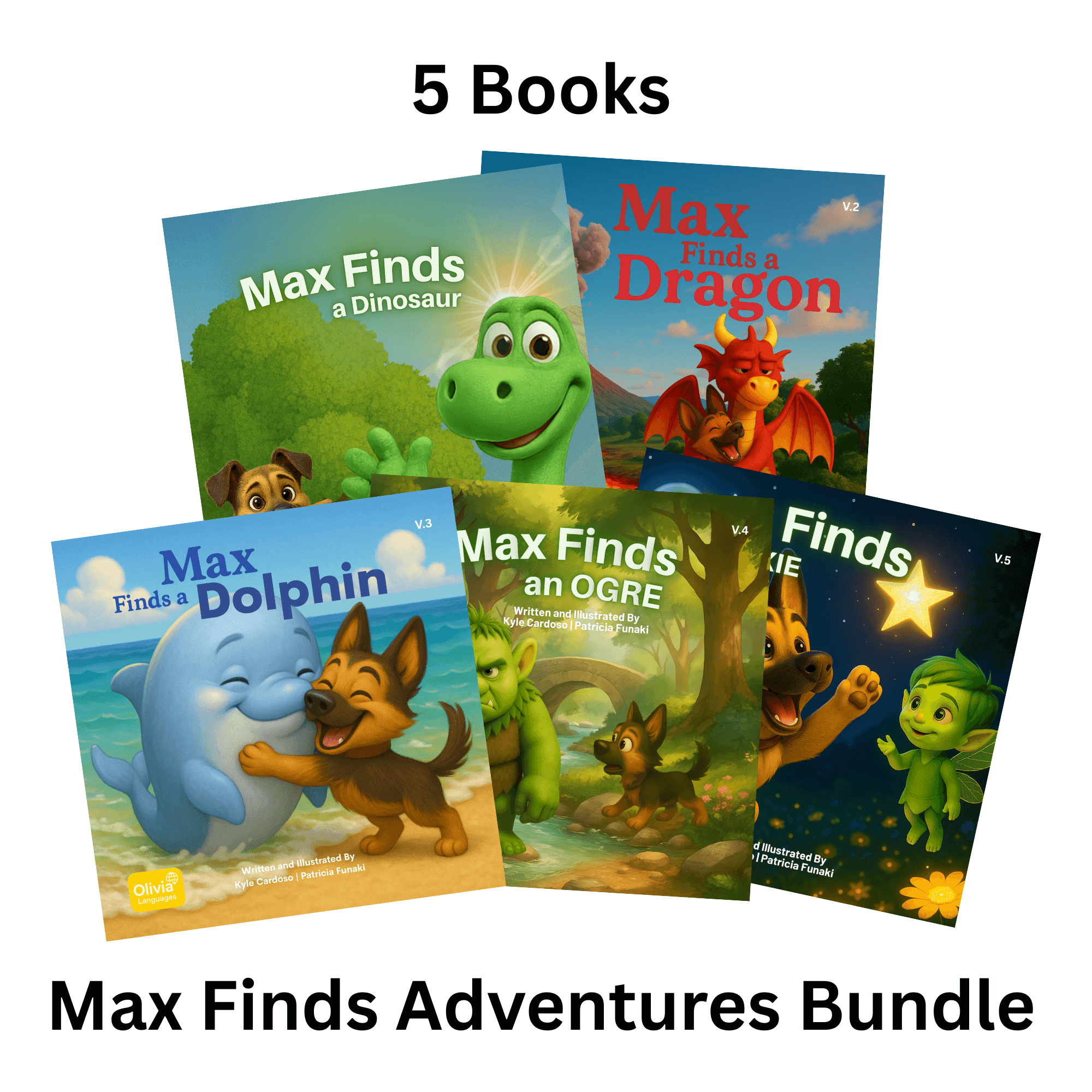 Max Finds Adventures Series for Kids - 5 Books Bundle
